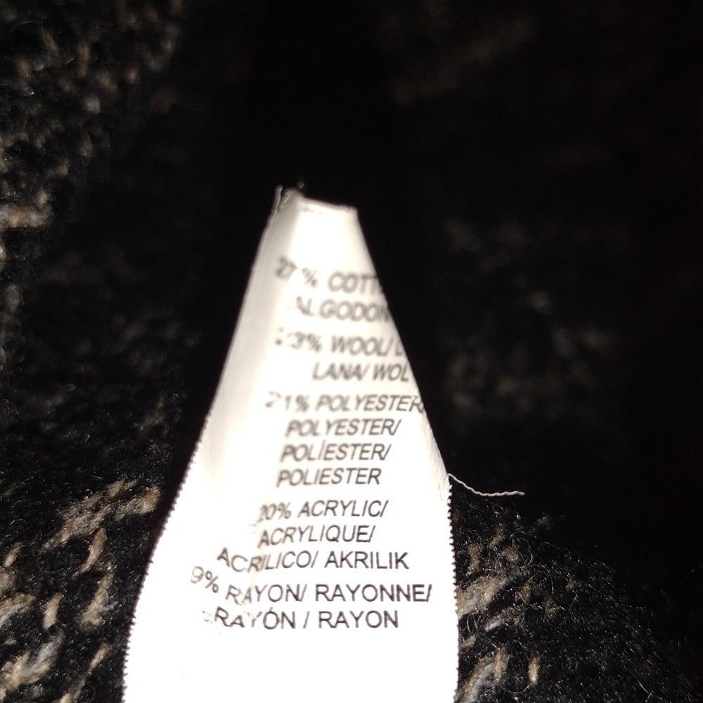 Lucky Brand Cotton/Wool Blend Long Line Cardigan Aztec Knit L - Picture 6 of 7